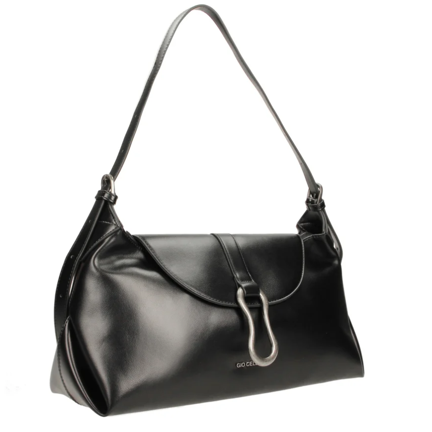 Gio Cellini Borsa a Spalla/Tracolla Nera FF090