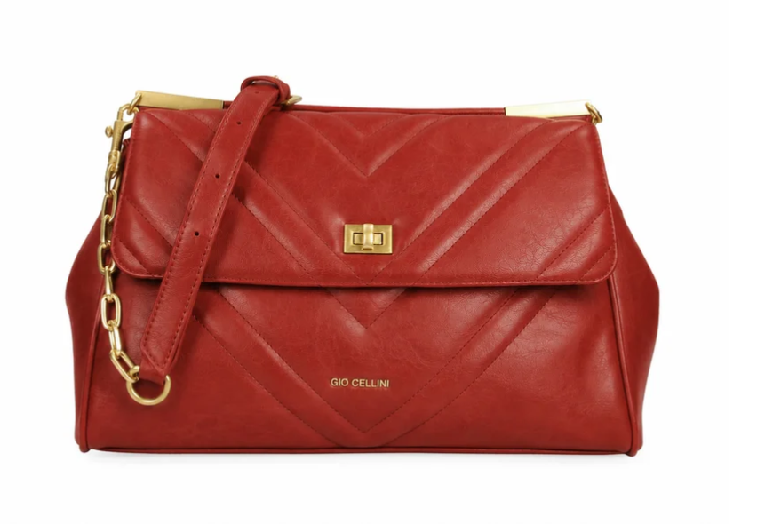 Gio Cellini Borsa A Spalla/Tracolla Rossa  CC079