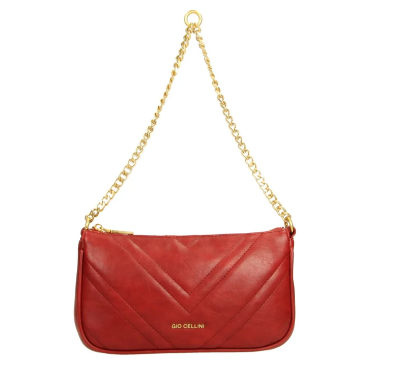 Gio Cellini Borsa a Spalla/Tracolla Rosso CC081