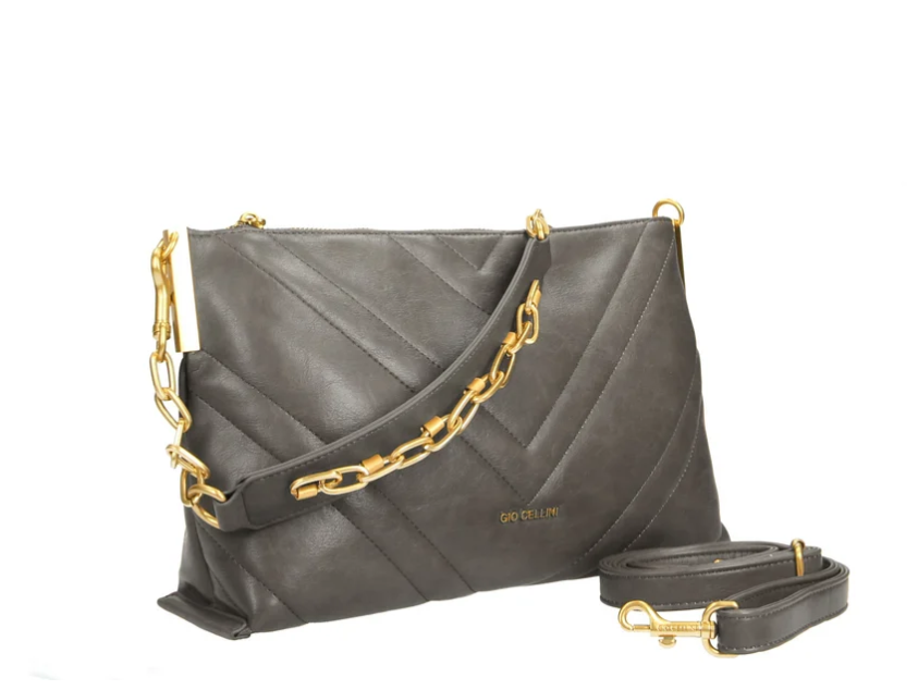 Gio Cellini Borsa a Spalla/Tracolla Grigio  CC080