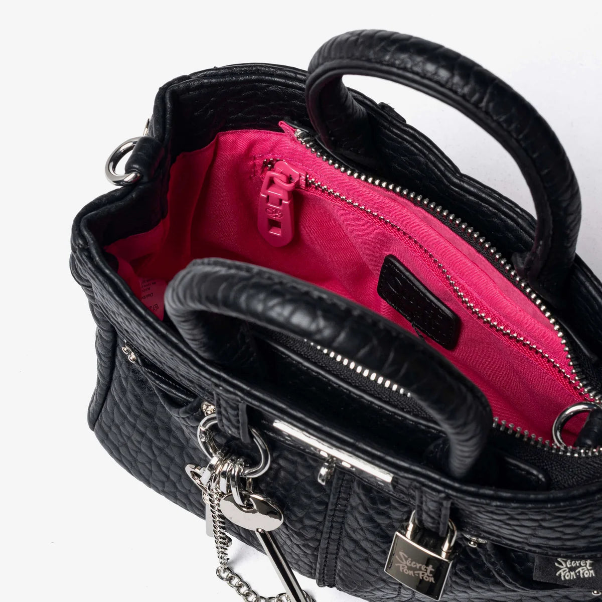 Secret Pon-Pon Borsa a Mano/Tracolla Tessa Nero