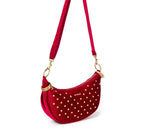 Gio Cellini Borsa a spalla Velluto Rosso