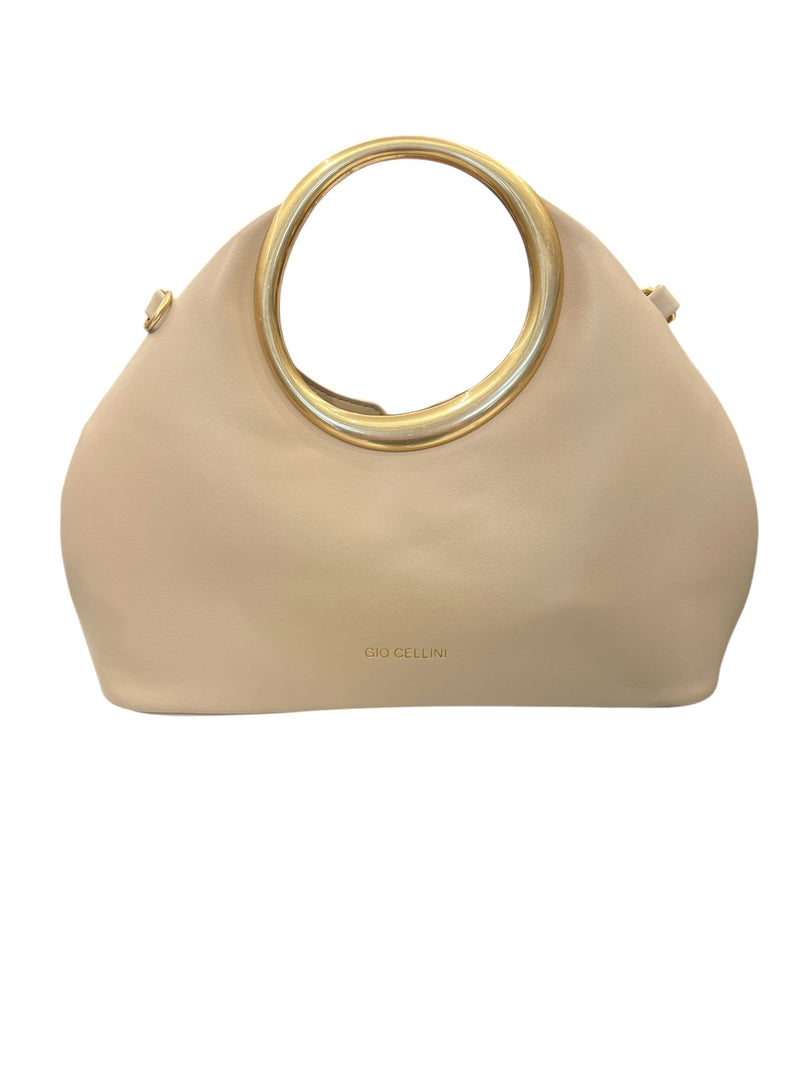 Gio Cellini borsa a mano e tracolla Beige