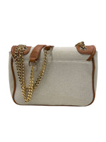 vivienne D Borsa a Tracolla in Canvas Cuoio