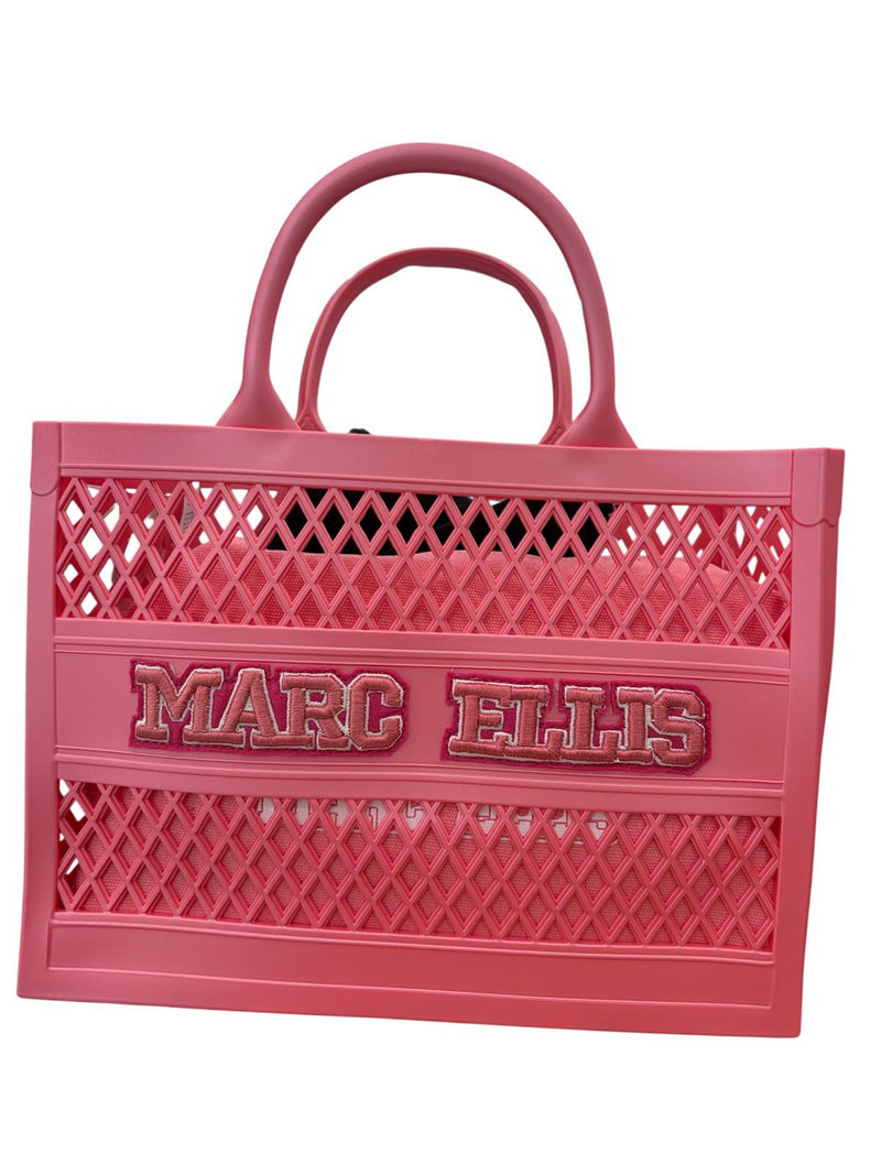 Marc Ellis Borsa a Mano Flat Sponge S Argento Pink lemonade/Silver