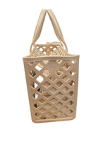 Marc Ellis Borsa a Mano Flat Plot Beige/Light Gold