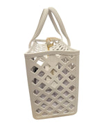 Marc Ellis Borsa a Mano Flat Plot Milk/Light Gold