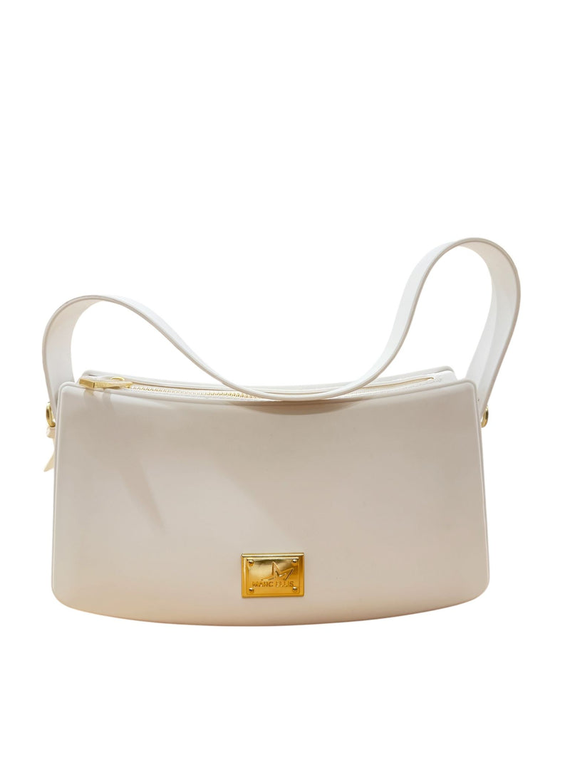 Marc Ellis Borsa a Spalla Flat Timeless Milk/Matt gold