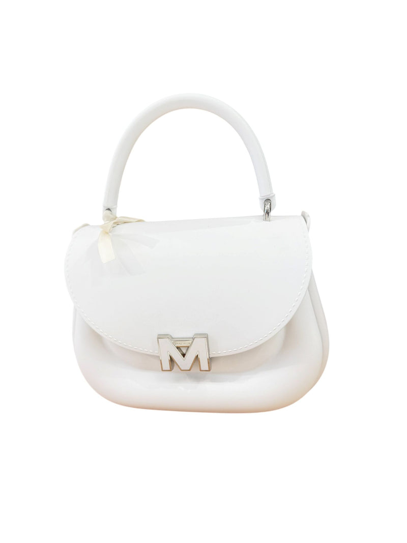 Marc Ellis Borsa a Mano Flat Jelly Milk/Silver