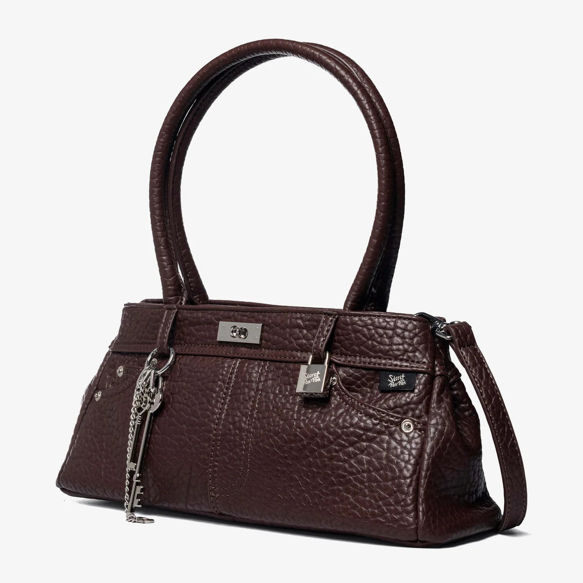 Secret Pon-Pon Borsa a Spalla/Tracolla Yulia Cioccolato