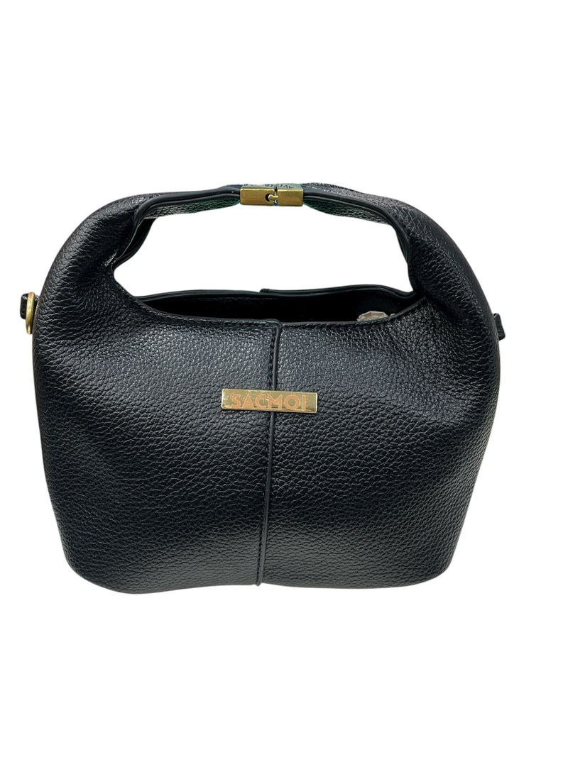 Sacmoi Borsa a Mano/Tracolla Nero Iris