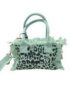 Kuvè Borsetta Mare a Mano/Tracolla Menta Leopard