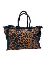Kuvè Borsa Grande Mare Marrone Leopard