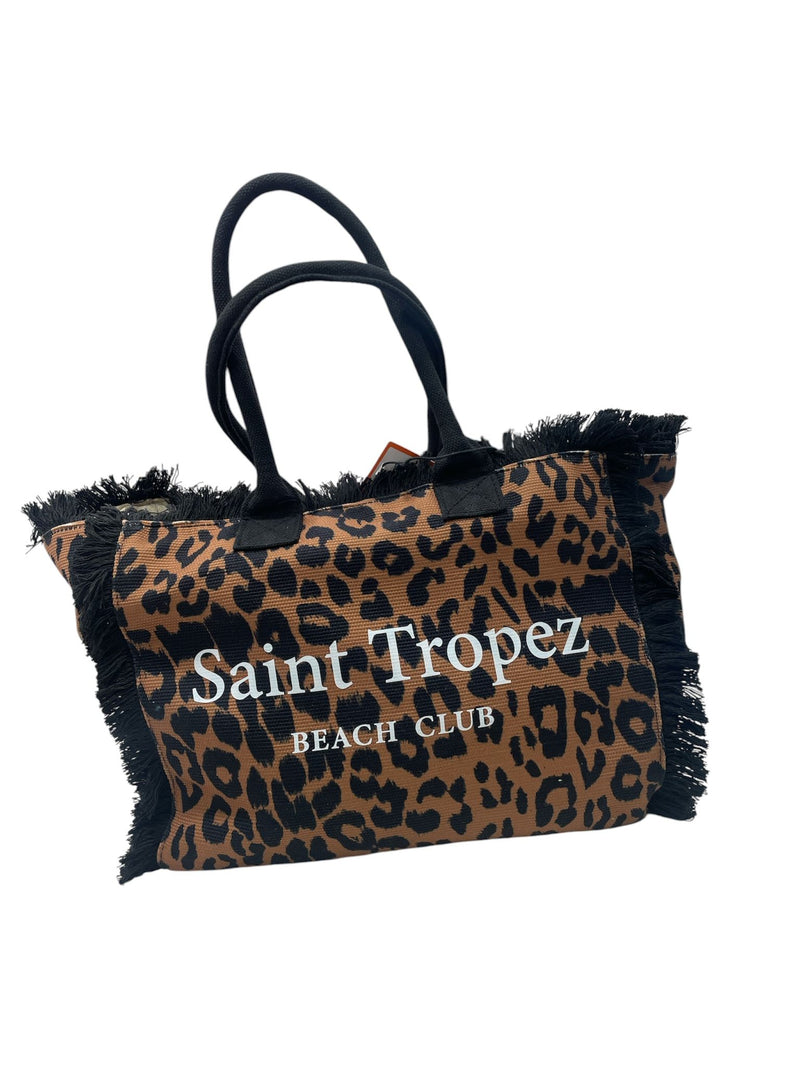 Kuvè Borsa Grande Mare Marrone Leopard