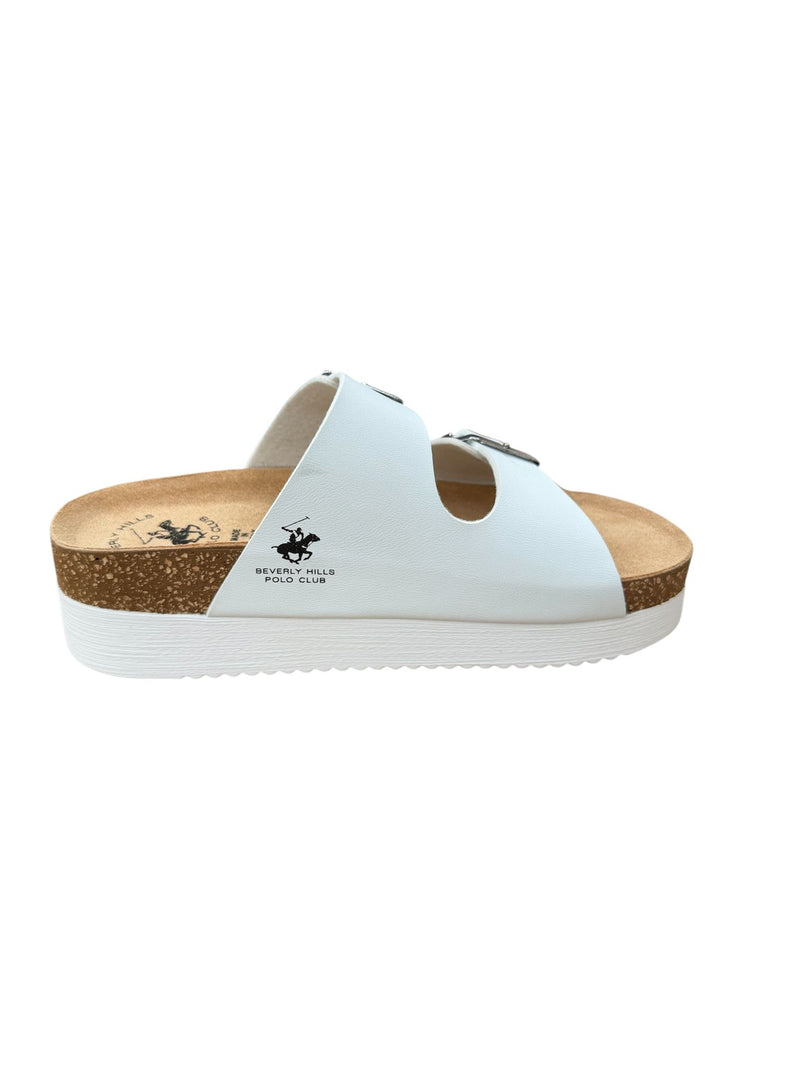 Beverly Hills Polo Club Ciabatta Alta Cristal 501 White