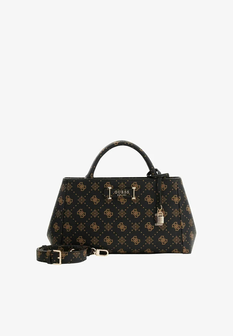 Guess Borsa a Mano/Tracolla Espresso Logo Carrie Logo GP989806