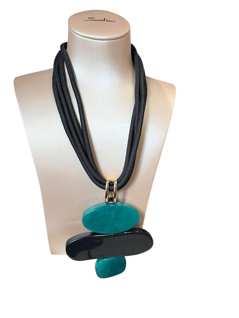 Collana Mya Accessories Verde/Nera
