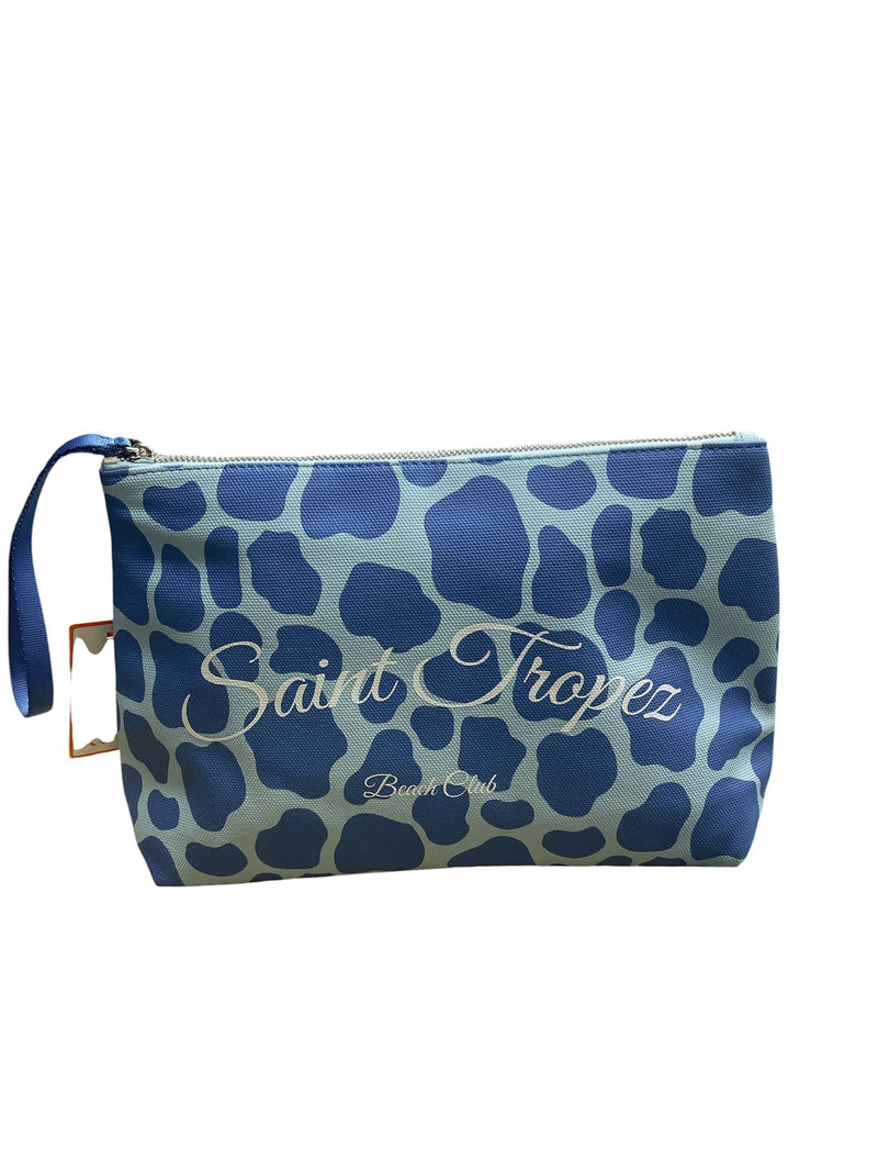 Kuvè Pochette Blu Leopard