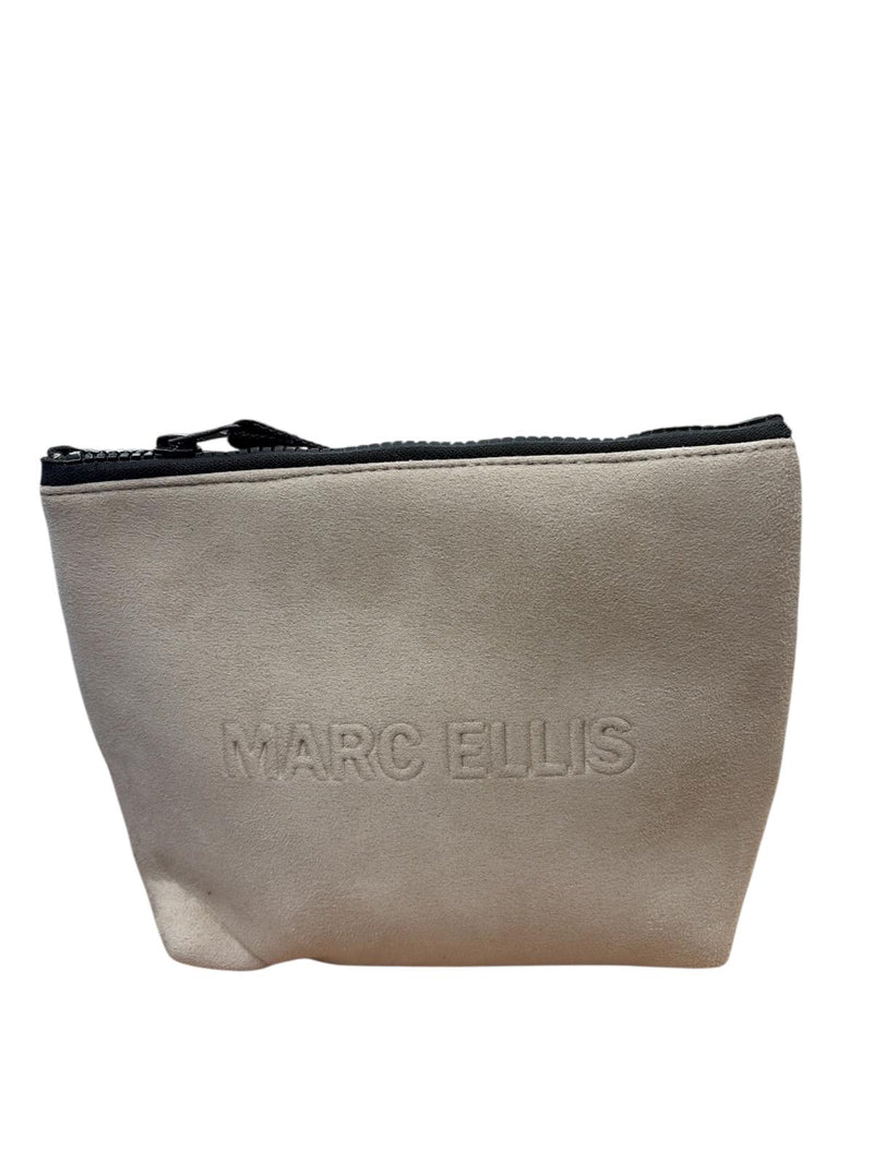 Marc Ellis Pochette Buby Suede Clutch  Taupe