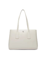 Calvin Klein Borsa A Spalla Light Hay Medium Work Tote LV04F3442G ACG