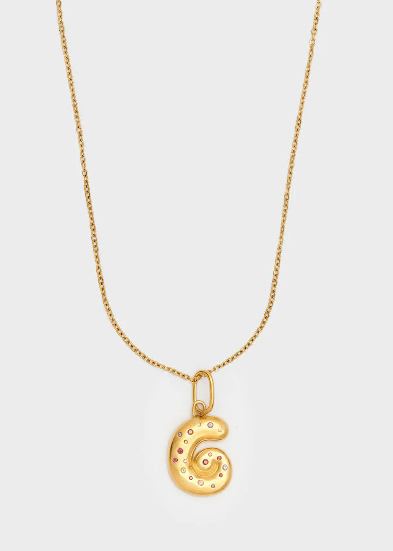 Nali' Collana Chunky Lettera Oro