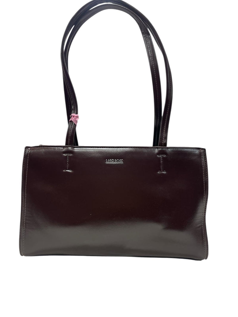 Borsa a Spalla Label Rose Patent Tote Cool Brown