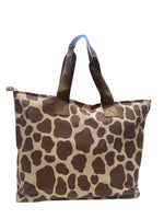 Kuvè Borsa Mare Grande Marrone Leopard