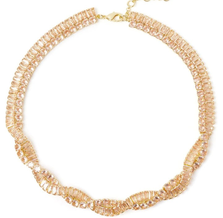 Sodini Bijoux Collana corta a due fili incrociati Serenissima - Champagne 912887DC