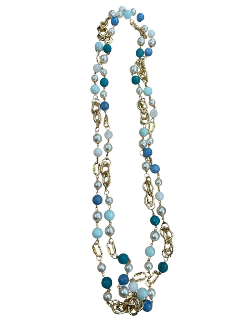 Mya Accessories Collana Lunga Turchese