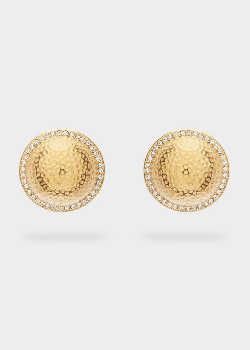 Nali' Orecchini Tondi Martellati Oro