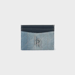 Label Rose Portacarte  DENIM CARD WALLET - LIGHT BLUE