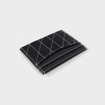 Label Rose Portacarte  DENIM CARD WALLET - BLACK
