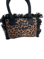 Kuvè Borsetta Mare a Mano/Tracolla Marrone Leopard