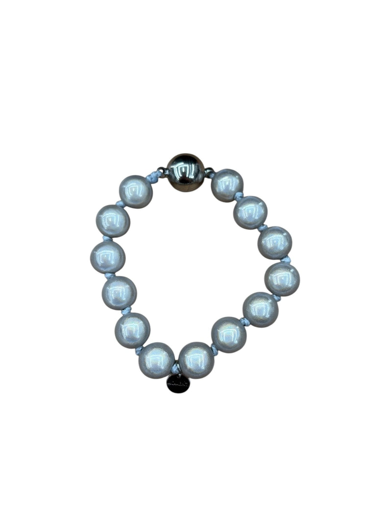 Sodini Bijoux Bracciale Elastico a grandi boule Ghiaccio