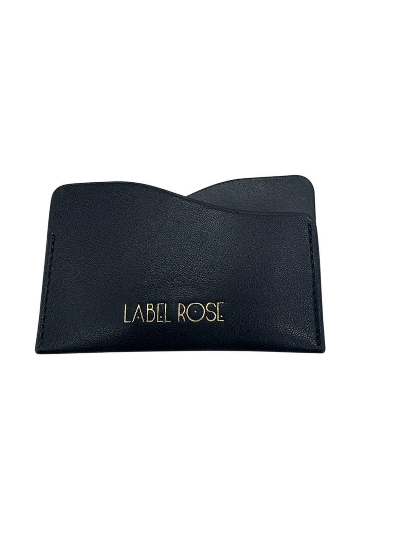 Label Rose Portacarte Nero