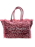 Kuvè Borsa Grande Mare Rosa Leopard