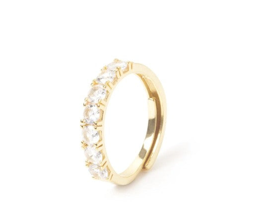 Sodini Bijoux Anello con linea di zirconi tondi Ishtar - Multicolor 912762