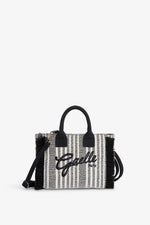 Gaelle Maxi Shopper Ricamo Firma Nera GAACW03192