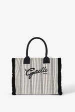 Gaelle Maxi Shopper Ricamo Firma Nera GAACW03190