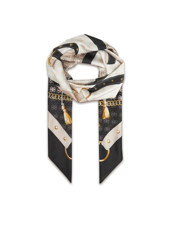Guess Foulard Nero/Beige