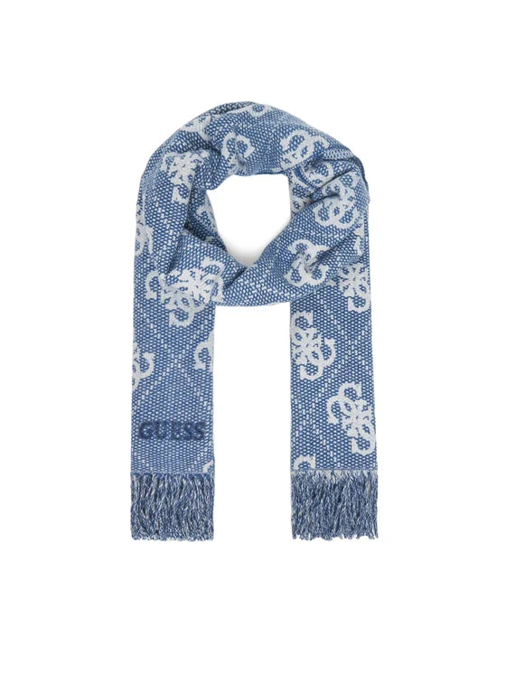 Guess Sciarpa Logata Blu