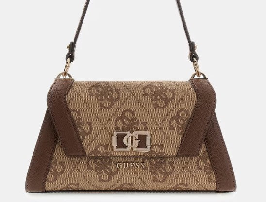 Guess  Borsa a spalla Logo Karnilla Latte Logo