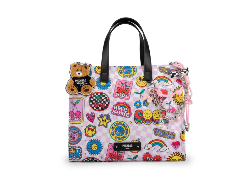 Pashbag Borsa a Mano Orsetto Bianca