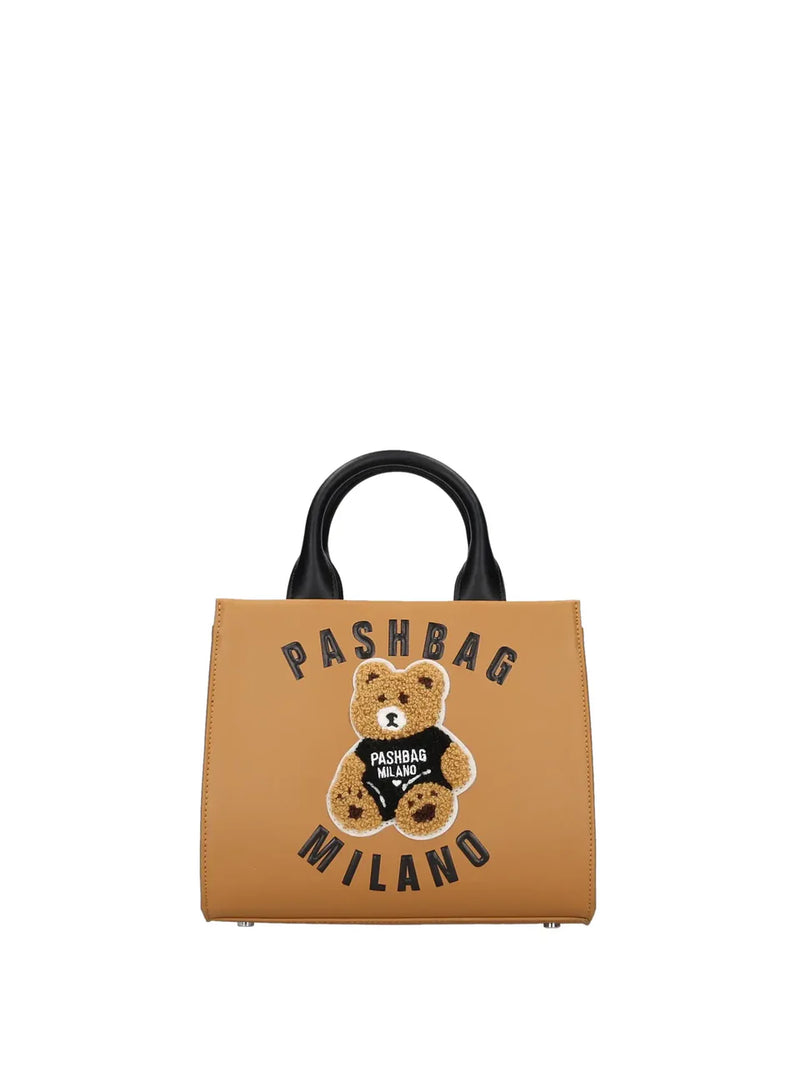Pashbag Borsa a Mano Orsetto Cuoio