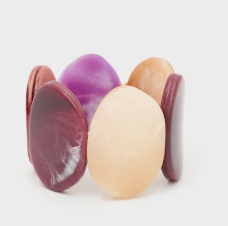 Nali' Bracciale Elastico Giuli Resina Viola/Beige DUBR0061
