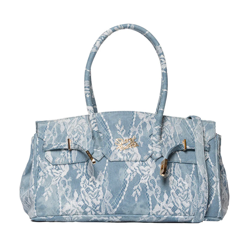Secret Pon Pon Borsa a Mano Denim