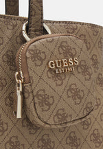 Guess Borsa a Spalla Power Play Logato Beige