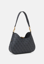 Guess Borsa a Spalla Logata Grigio/Nero