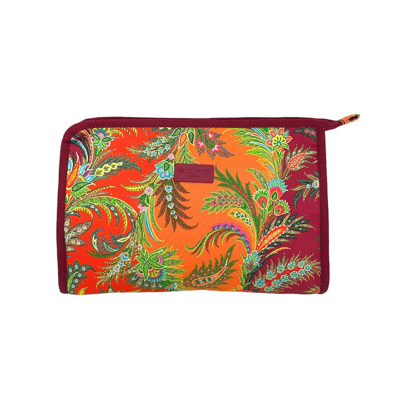 Etro Beauty Case Porta Trucco Grande Rosso/Arancio