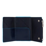 Piquadro Compact wallet porta monete con sliding system Blu